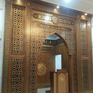 Mihrab Masjid Kayu