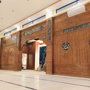 Mihrab full kayu jati
