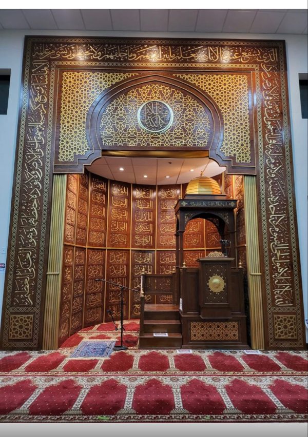Mihrab jati modern minimalis indah Mihrab jati modern minimalis indah